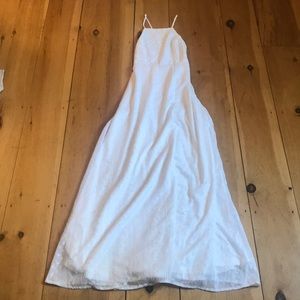 White lace formal dress